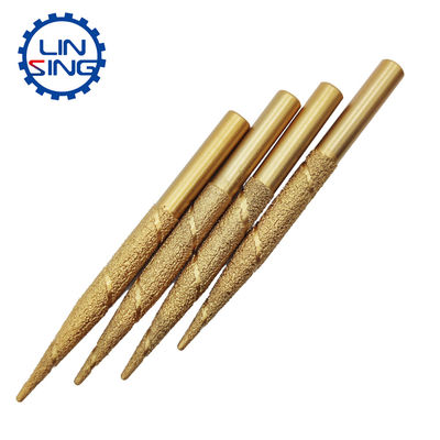 45 Mn Body Material Vacuum Brazed End Mill CNC Tools for Stone and Concrete Milling
