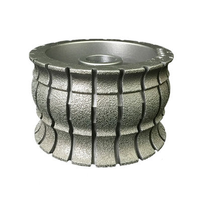64-134mm Long Lifespan Stone Block Profiling Tools CNC Vacuum Drazed Diamond Grinding Wheel For Profiling