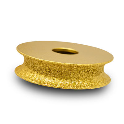 Vacuum Brazed Stone Edge Diamond Bore Profile Grinding Wheel 64-134mm Metal Powder
