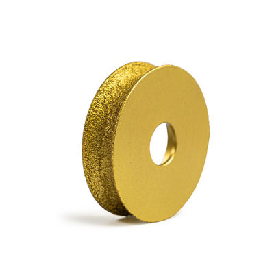 Vacuum Brazed Stone Edge Diamond Bore Profile Grinding Wheel 64-134mm Metal Powder