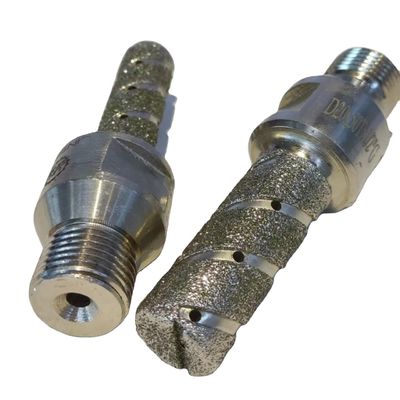 60MM Length Silver Electroplated Finger Bit Diamond Drilling Tool for Granite Marble