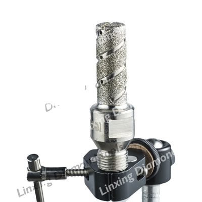 60MM Length Silver Electroplated Finger Bit Diamond Drilling Tool for Granite Marble
