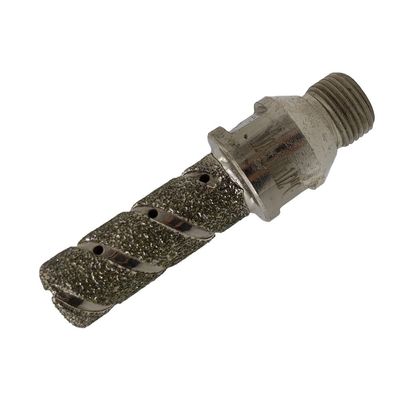 60MM Length Silver Electroplated Finger Bit Diamond Drilling Tool for Granite Marble
