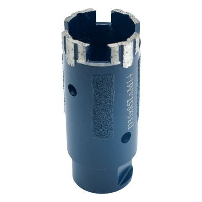 Red Granite Stone Dry Drilling 35mm Core Drill Bit with M14 Adaptor and Iron Powder