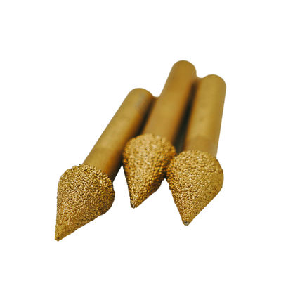Customized OBM Support Vacuum Brazed Engraving Bits for Metal Stone Edge Fine Grinding