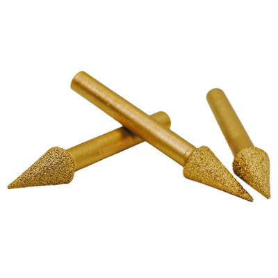 Customized OBM Support Vacuum Brazed Engraving Bits for Metal Stone Edge Fine Grinding