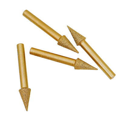 Customized OBM Support Vacuum Brazed Engraving Bits for Metal Stone Edge Fine Grinding