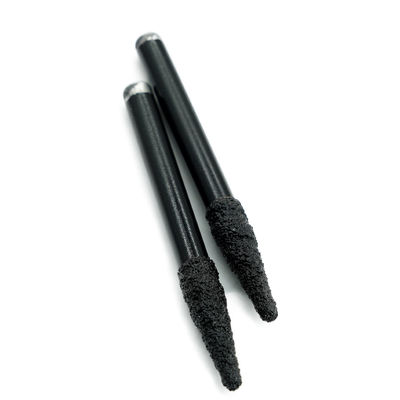 Vacuum Brazed Diamond 6mm 8mm Milling Cutter Engraving V Bits Flat For Marble Carving