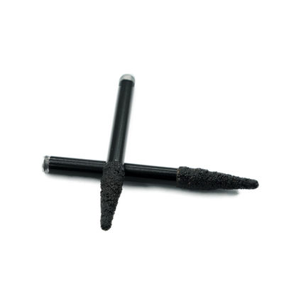 Vacuum Brazed Diamond 6mm 8mm Milling Cutter Engraving V Bits Flat For Marble Carving