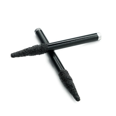 Vacuum Brazed Diamond 6mm 8mm Milling Cutter Engraving V Bits Flat For Marble Carving