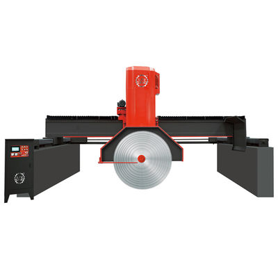 Linsing Four Post Guide Multi Blade Bridge Saw Machine For Granite Block Cutting