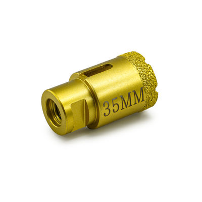 Dry Diamond Core Drill Bits and Vacuum Brazed Drilling Tools for Angle Grinder Machine