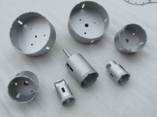 6mm Vacuum Brazed Diamond Finger Bits for Marble Drilling Feed Rate 24-48&quot; per minute