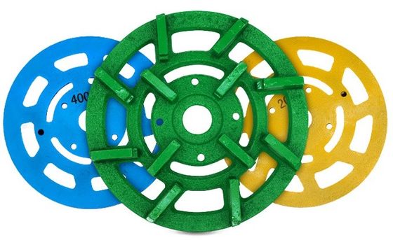 OEM Support Customized 220mm Diamond Grinding Disc for Granite Slab Polishing Grit 200