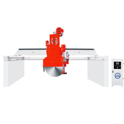 Stone Block Cutter with Horizontal Plus Vertical Bridge Saw and PLC Control System