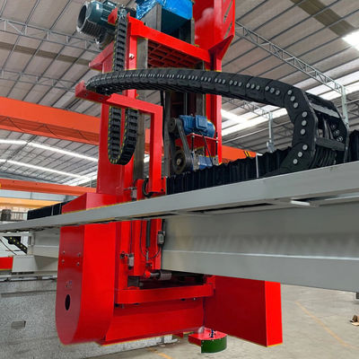 Stone Block Cutter with Horizontal Plus Vertical Bridge Saw and PLC Control System