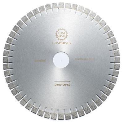 0.014in Blade Thickness Silver Brazed 400MM Diamond Horizontal Saw Blade for Marble