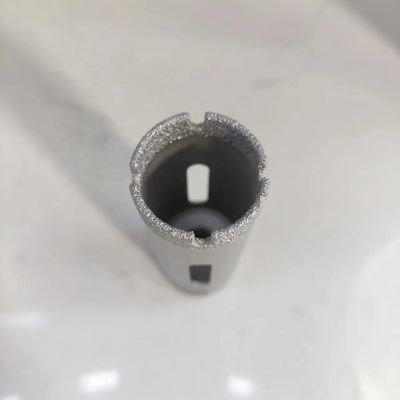 35mm M14 Diamond Bit for Dry Drilling Segmented Dekton Porcelain on Black Steel Base