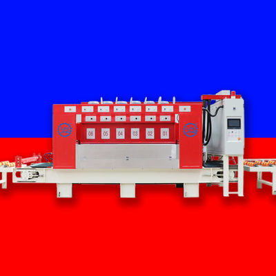 Grinding Function PLC Automatic Continuous Granite Marble Stone Bush Hammering Machine