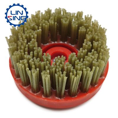 Round Grinding Brush for Diamond Abrasivel on Leather Stone Marble Surface Abrasivel