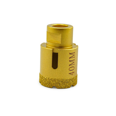 LINSING Vacuum Brazed CNC Diamond Core Drill Bits for Stone Drilling 19-125mm Diameter