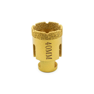 LINSING Vacuum Brazed CNC Diamond Core Drill Bits for Stone Drilling 19-125mm Diameter