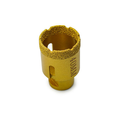 LINSING Vacuum Brazed CNC Diamond Core Drill Bits for Stone Drilling 19-125mm Diameter