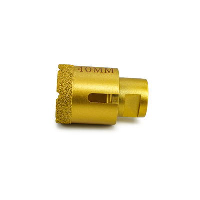 LINSING Vacuum Brazed CNC Diamond Core Drill Bits for Stone Drilling 19-125mm Diameter