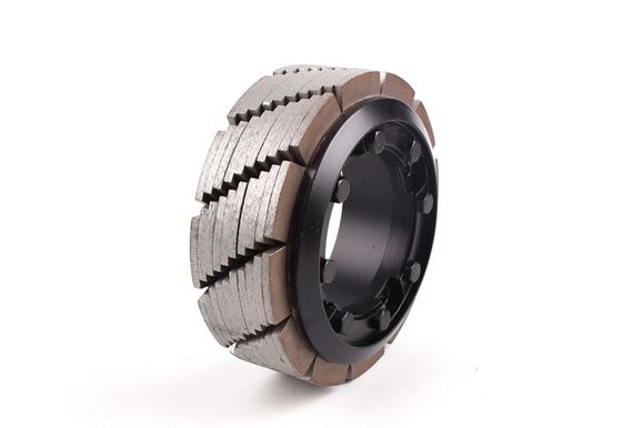 Polishing Granite Slabs Tiles with Diamond Calibration Wheels Round Abrasive Tools