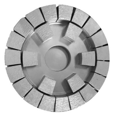 Polishing Granite Slabs Tiles with Diamond Calibration Wheels Round Abrasive Tools