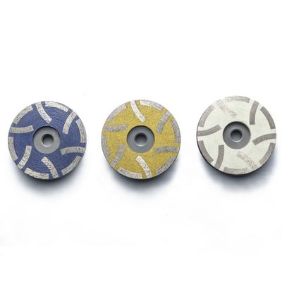 Granite Diamond Powder Resin Filled Cup Wheel Round T Shape Segment Wheel 100mm 125mm