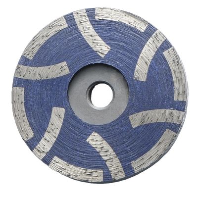Granite Diamond Powder Resin Filled Cup Wheel Round T Shape Segment Wheel 100mm 125mm