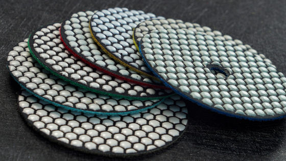 Round Flexible Resin Bond Diamond Hand Dry Polishing Pad and Buffing Pad for Stone