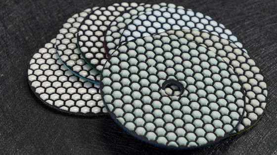 Round Flexible Resin Bond Diamond Hand Dry Polishing Pad and Buffing Pad for Stone