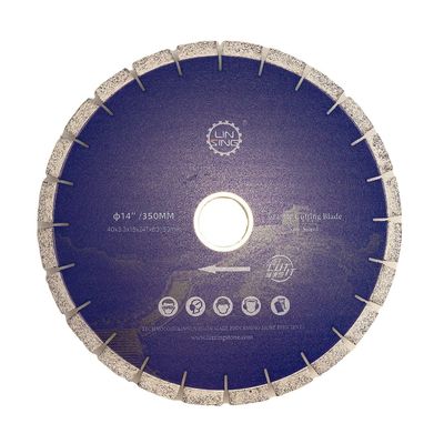 Granite Stone Cutting Disc 14'' Non-slient Blade with Lazer Bridge Blade Machine Tool