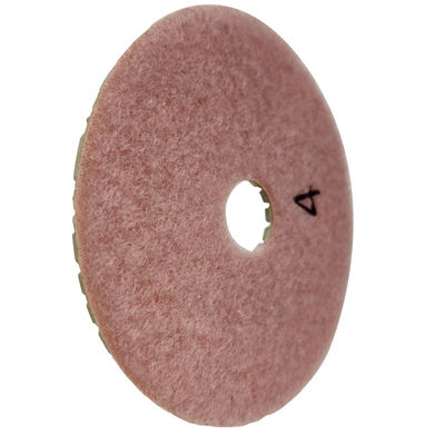 A-Grade 4inch Resin Bond 4 Step Flexible Polishing Pads For Dry Customized Support ODM