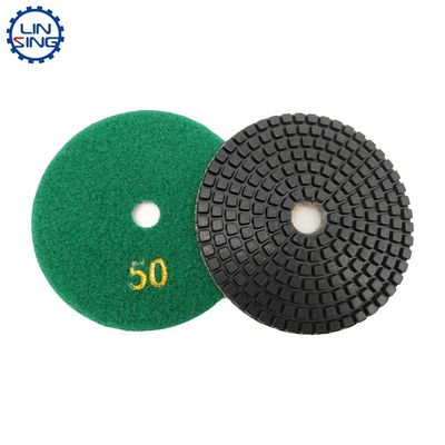 Granite Marble Diamond Resin Polishing Pad Sandpaper Wet White Buff 3 Step Pad 100mm 125mm Tool