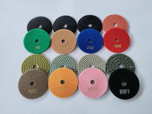 Resin Bond D150MM D180MM Dry Wet Diamond Polishing Pads Grit buff